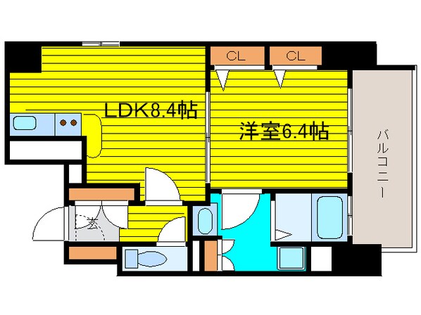 レジェンドール大阪天満Ｇ－residenceの物件間取画像